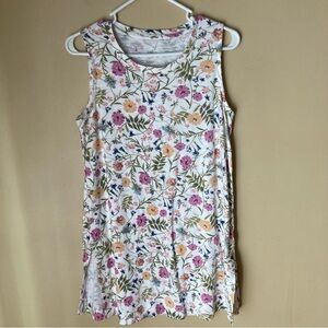 J. Jill Women’s Floral Sleeveless Tunic; Size S Tall